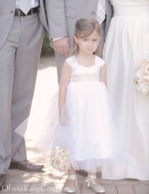 wedding photo - Cotton Flower Girl Dress