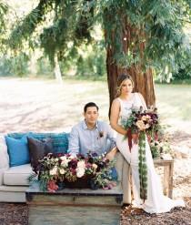 wedding photo - Fall Wedding Inspiration in the Redwoods