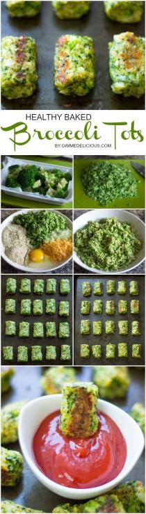 wedding photo - Healthy Baked Broccoli Tots