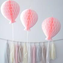 wedding photo - Tissue paper HONEYCOMB  BALLOON decorations - your colors - children party / nursery decorations