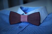 wedding photo - Customise your wooden bow tie. Handicraft unique men accessory.Manly gift.