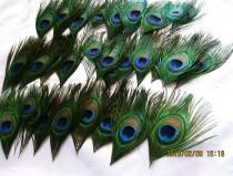 wedding photo - Discount  Peacock eye feathers for Wedding feather boutonnieres  invitation Party Event Decoration DIY scrapbook or hairpiece