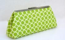 wedding photo - Green Clutch Handbag for Bridesmaids Gift or Holiday Gift- Design your Own in Various Colors and Patterns