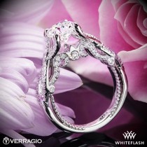 wedding photo - 14k White Gold Verragio INS-7060 Intertwined Diamond Engagement Ring