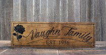 wedding photo - Family Sign...Wedding Sign-Marriage Sign-Custom sign-Personalized Wood Sign-Anniverary Gift(SW-14)