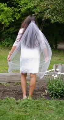 wedding photo - Sun Burst Ballet Veil with Rhinestone Headpiece