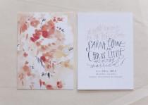 wedding photo - Hand Painted And Lettered Save The Dates For Sarah And Chris