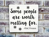 wedding photo - Frozen movie quote sign, Christmas Wedding, Christmas Decoration, Holidays signs,Olaf, romantic quote sign, winter snowflakes, snowman snow