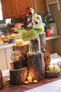 wedding photo - Rustic Logs For Wedding Aisle Runner/Table (quote Only)