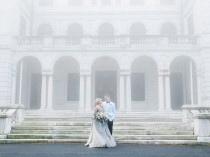 wedding photo - Stunning Winter Wedding Inspiration In The Fog (Magnolia Rouge)
