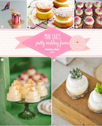 wedding photo - Wedding Week #15: Mini Cakes As Pretty Wedding Favors