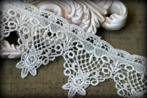 wedding photo - Ivory Venice Lace for Bridal, Costume Design, Millinery, Altered Couture, Sashes, Handbags, Crafting LA-020