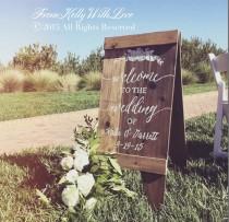 wedding photo - Welcome wedding sandwich board