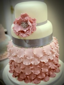wedding photo - The Bridal Cake: 2013 Wedding Cake Trends: Ruffles