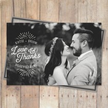 wedding photo - Thank You Cards Wedding, Thank You Wedding Cards - Love and Thanks