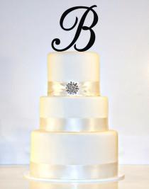 wedding photo - 5.5" Monogram Cake Topper