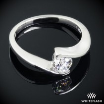wedding photo - Platinum "Lilly" Solitaire Engagement Ring