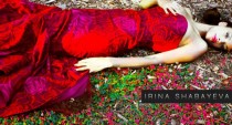 wedding photo - Irina Shabayeva Red Rose Print Gown