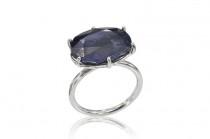 wedding photo - Sapphire Engagement Ring, 14K White Gold Sapphire Ring,  Blue Sapphire Ring, Engagement Ring, Wedding Band