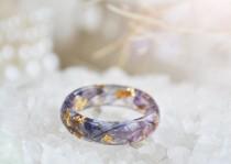 wedding photo - nature rings - resin nature ring - nature inspired engagement rings - nature inspired rings - nature engagement ring - ring - resin ring