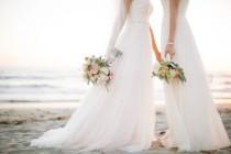 wedding photo - Chic Coastal Same-Sex Wedding In Southern California