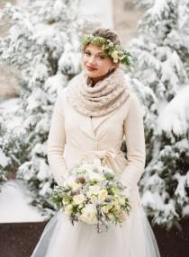 wedding photo - Winter Wedding Inspiration: Let It Snow