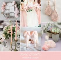 wedding photo - Inspiration board: Rose Quartz - Pantone primavera 2016 