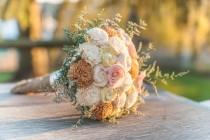 wedding photo - Large sola flower bouquet