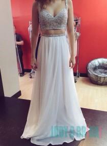 wedding photo -  Bling bling two pieces sequins prom evening dresses