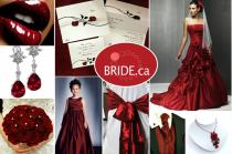 wedding photo - Deep Red- Cranberry- Candy Apple Red Wedding ...