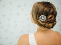 wedding photo - Bridal Rhinestone Hair Comb 