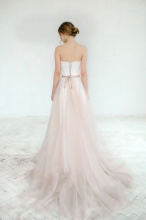 wedding photo - Blush Wedding Gown // Dahlia // 2 Pieces