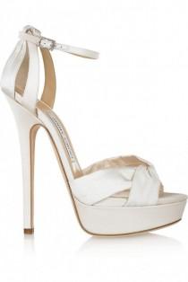 wedding photo - Top 5 White High Heel Sandals 2012