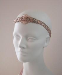 wedding photo - Blush Beauty Flapper Beaded Headband