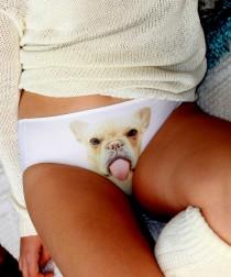 wedding photo -  Women's Panties with dog face, Bridesmaids gift, Puppies Underwear, Christmas gift, Gift for her