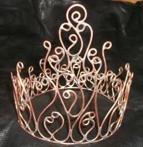 wedding photo - Copper Fern Gully Crown Tiara Handmade