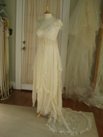 wedding photo - Reserved For China Fairy Ethereal Wedding Gown