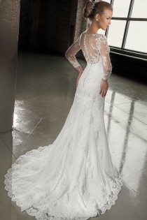 wedding photo - Lace Wedding Dress. Long Sleeves Wedding By AutumnSilkBridal