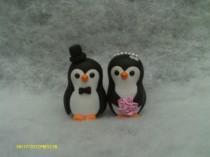 wedding photo - Penguin  cake toppers