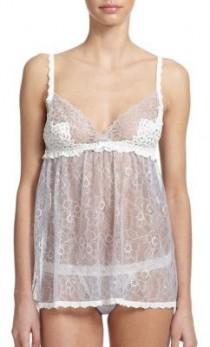 wedding photo - Hanky Panky Dauphine Lace Babydoll with G-String