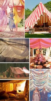 wedding photo - Tents, Canopies And Chuppahs For The Hippie In You