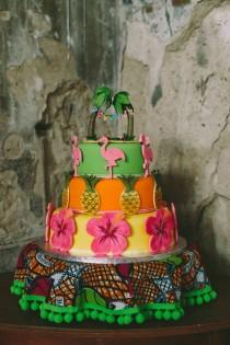 wedding photo - Pinapples, Flamingos and all the Colours of the Rainbow: A Tropical South East London Wedding