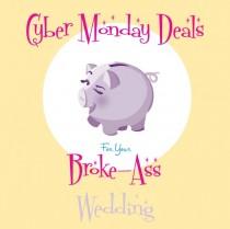 wedding photo - Cyber Monday Deals for Your Broke-Ass Wedding - The Broke-Ass Bride: Bad-Ass Inspiration on a Broke-Ass Budget