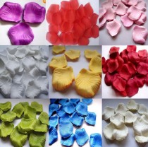 wedding photo - 1000pc Silk Rose Petals Wedding Supplies wholesale (US Seller)