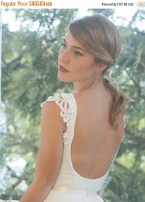wedding photo - Cyber Monday Sale Wedding bodysuit - Ivory wedding gown bodysuit custom made to order/ bridal top with pearls and lace