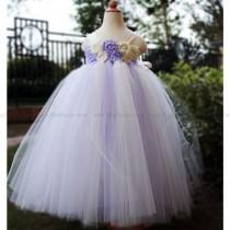 wedding photo -  Lilac Flower Girl Dress Party dresses tutu dress baby dress toddler birthday dress wedding dress