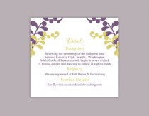 wedding photo -  DIY Wedding Details Card Template Editable Text Word File Download Printable Details Card Purple Details Card Green Information Cards