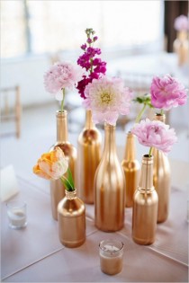 wedding photo - 15 Creative Ways To Decorate Your Wedding With Wine Bottles - Weddingomania