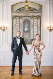 wedding photo - Peach   Gold Luxury Wedding Inspiration