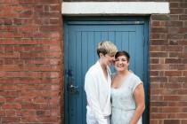 wedding photo - Informal Stars & Festoons Warehouse Prohibition Inspired Wedding -...